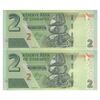 اسکناس 2 دلار 2019 جمهوری - جفت - UNC64 - زیمبابوه
