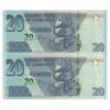 اسکناس 20 دلار 2020 جمهوری - جفت - UNC64 - زیمبابوه