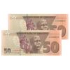 اسکناس 50 دلار 2020 جمهوری - جفت - UNC63 - زیمبابوه