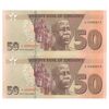 اسکناس 50 دلار 2020 جمهوری - جفت - UNC63 - زیمبابوه