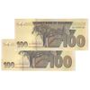اسکناس 100 دلار 2020 جمهوری - جفت - UNC64 - زیمبابوه
