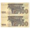 اسکناس 100 دلار 2020 جمهوری - جفت - UNC64 - زیمبابوه