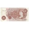 اسکناس 10 شیلینگ بدون تاریخ (1966-1970) الیزلبت دوم - JSF - تک - VF20 - انگلستان