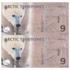 اسکناس 9 پولار دلار 2012 - جفت - UNC66 - شمالگان (قطب شمال)