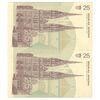 اسکناس 25 دینار 1991 جمهوری - جفت - UNC65 - کرواسی