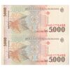 اسکناس 5000 لئو 1998 جمهوری - جفت - UNC65 - رومانی