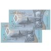 اسکناس 3 دلار بدون تاریخ(2021) الیزابت دوم - جفت - UNC66 - جزایر کوک