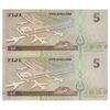 اسکناس 5 دلار بدون تاریخ (2002) جمهوری - جفت - UNC62 - فیجی