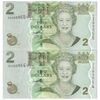اسکناس 2 دلار بدون تاریخ (2007) جمهوری - SN - جفت - UNC63 - فیجی