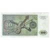 اسکناس 20 مارک 1970 جمهوری فدرال - تک - EF45 - آلمان