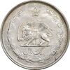 سکه 1 ریال 1322 نقره - EF45 - محمد رضا شاه