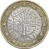 سکه 1 یورو 1999 جمهوری پنجم - EF45 - فرانسه