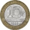 سکه 10 فرانک 1989 جمهوری کنونی - AU50 - فرانسه