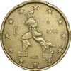 سکه 20 یورو سنت 2002 جمهوری - EF40 - ایتالیا