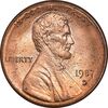 سکه 1 سنت 1987D لینکلن - MS63 - آمریکا