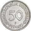 سکه 50 فینیگ 1974F جمهوری فدرال - AU55 - آلمان