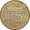 سکه 5 گلدن 1989 بئاتریکس - EF40 - هلند