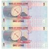 اسکناس 1 لئون 2022 جمهوری دوم - جفت - UNC63 - سیرالئون