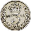 سکه 3 پنس 1921 جرج پنجم - EF40 - انگلستان