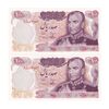 اسکناس 100 ریال 1350 - جفت - UNC61 - محمد رضا شاه