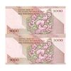 اسکناس 5000 ریال امام (محمدخان - نوربخش) جایگزین - جفت - UNC62 - جمهوری اسلامی