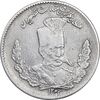 سکه 2000 دینار 1323 تصویری - VF35 - مظفرالدین شاه