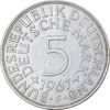 سکه 5 مارک 1967F جمهوری فدرال - EF45 - آلمان