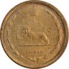 سکه 10 دینار 1319 برنز - MS62 - رضا شاه