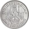 سکه 1 شیلینگ 1942 جرج ششم - تیپ 2 - MS63 - انگلستان