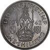 سکه 1 شیلینگ 1942 جرج ششم - تیپ 2 - MS63 - انگلستان