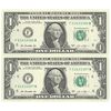 اسکناس 1 دلار 2013 جمهوری فدرال - F (آتلانتا) - جفت - UNC63 - آمریکا