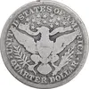 سکه کوارتر دلار 1892 باربر - VF20 - آمریکا