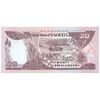 اسکناس 20 امالانگنی 2001 مسواتی سوم - با آیه کتاب مقدس - تک - UNC65 - سوازیلند