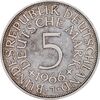 سکه 5 مارک 1966J جمهوری فدرال - EF45 - آلمان