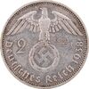 سکه 2 رایش مارک 1938J رایش سوم - EF45 - آلمان