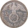 سکه 2 رایش مارک 1939A رایش سوم - EF45 - آلمان