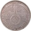 سکه 2 رایش مارک 1939D رایش سوم - EF45 - آلمان