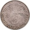 سکه 2 رایش مارک 1937D رایش سوم - AU50 - آلمان