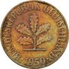 سکه 5 فینیگ 1950D جمهوری فدرال - EF45 - آلمان