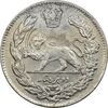سکه 2000 دینار 1323 تصویری - AU58 - مظفرالدین شاه