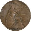 سکه 1 پنی 1917 جرج پنجم - VF30 - انگلستان