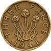 سکه 3 پنس 1941 جرج ششم - EF45 - انگلستان