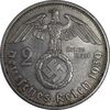 سکه 2 رایش مارک 1939E رایش سوم - MS60 - آلمان