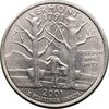 سکه کوارتر دلار 2001D ایالتی ورمونت - MS62 - آمریکا