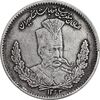 سکه 2000 دینار 1323 تصویری - EF45 - مظفرالدین شاه