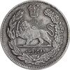 سکه 2000 دینار 1323 تصویری - EF45 - مظفرالدین شاه