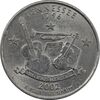 سکه کوارتر دلار 2002P ایالتی - تنسی - AU58 - آمریکا