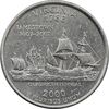 سکه کوارتر دلار 2000P ایالتی ویرجینیا - AU50 - آمریکا