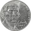 سکه 5 سنت 2007D جفرسون - AU58 - آمریکا