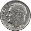سکه 1 دایم 1966 روزولت - AU50 - آمریکا